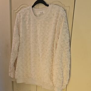 Women's Cream Sweater Cardigan